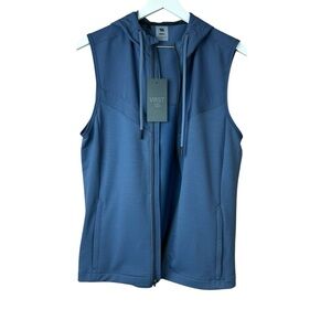Vrst Golf Fz Zip Hoodie Vest Indigo Navy Sleeveless Jacket Men Sz Small Nwt